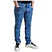 Jeans Skinny In Denim Impreziositi Da Cristalli Blu - It48 - M - Foto miniatura 3