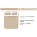 Completo Lenzuola Letto 100% Cotone Made In Italy Disegno Canva Matrimoniale Grigio - Foto miniatura 2