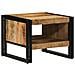 Tavolino da Salotto 50x50x38 cm Legno Massello di Mango Grezzo - Foto miniatura 1