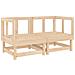 Set Salotto Da Giardino 6 Pz In Legno Massello Di Pino - Foto miniatura 3
