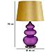 Lampada Da Tavolo Mf176 - Viola - Metallo - 40x40x70 Cm - Foto miniatura 6