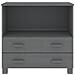 Lusso Casadino -  Credenza Hamar Grigio Scuro 85x35x80 Cm Legno Massello Di Pino - Foto miniatura 4
