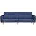 Divano Letto a 2 Posti Blu in Tessuto - Foto miniatura 5