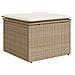 Set Divani da Giardino 7 pz con Cuscini Beige in Polyrattan - Foto miniatura 7