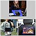 Custodia Per Samsung Galaxy Tab A 8.0"" Con Tracolla Blu - Foto miniatura 4