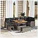 Set Divano da Giardino 9 pcs Grigio 100 x 100 x 71 cm - Foto miniatura 2