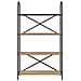 Libreria rovere artigianale 80 x 30 x 146 cm Legno multistrato - Foto miniatura 5