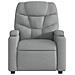 Poltrona reclinabile in tessuto grigio chiaro - Foto miniatura 6