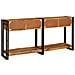 Tavoli consolle 2 pcs Marrone Legno Di Mango Massello - Foto miniatura 6