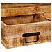 Tavoli consolle 2 pcs Marrone Legno Di Mango Massello - Foto miniatura 9