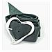 Cintura Con Fibbia Larga Myheart, Pelle Nera E Argento, 10µ - Foto miniatura 1