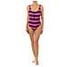 Costume Da Bagno Stile Classico Con Cerniera Mm4m810 Da Donna - Foto miniatura 1