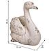 Fioriera Decorativa Cigno In Magnesio 51x35x48h - Foto miniatura 7