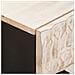 Armadio da Notte Bianco 50 x 33 x 60 cm Legno di mango massello - Foto miniatura 6