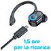Auricolare Bluetooth In-ear Wireless V5.2 Con Microfono, Cancellazione Del Rumore Cvc6.0, Design Leggero E Impermeabile, Ricarica Rapida, Ideale Per Sport, Lavoro E Tempo Libero (ar1b) - Foto miniatura 2