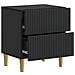Armadio da Notte con cassetto 2 pcs Nero 43 x 34,5 x 48 cm - Foto miniatura 4