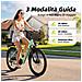 Bicicletta Elettrica Città 24 Pollici per Adulti SU7 Batteria 36V 13Ah 250W 25KM /H 30-60km 7 Velocità Display LCD con sblocco NFC Urban Commuter E-Bike Verde per Donna e Uomo - Foto miniatura 2