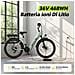Bicicletta Elettrica Città 24 Pollici per Adulti SU7 Batteria 36V 13Ah 250W 25KM /H 30-60km 7 Velocità Display LCD con sblocco NFC Urban Commuter E-Bike Verde per Donna e Uomo - Foto miniatura 5