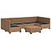 7 pz Set Lounge in Rattan con Cuscini GENDT Rattan naturale - Foto miniatura 3