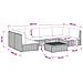 7 pz Set Lounge in Rattan con Cuscini GENDT Rattan naturale - Foto miniatura 6