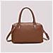 borsa a bauletto con dettaglio appeso CUOIO - Foto miniatura 3