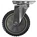 4 Ruote In Poliuretano 125 Mm Industriali Con Piastra Girevole Per Carrelli Grip Grigia - Foto miniatura 1
