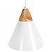 Lampadario A Forma Di Cono In Alluminio Bianco Albano - Foto miniatura 1