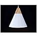 Lampadario A Forma Di Cono In Alluminio Bianco Albano - Foto miniatura 3