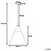 Lampadario A Forma Di Cono In Alluminio Bianco Albano - Foto miniatura 5
