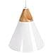 Lampadario A Forma Di Cono In Alluminio Bianco Albano - Foto miniatura 22
