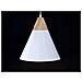 Lampadario A Forma Di Cono In Alluminio Bianco Albano - Foto miniatura 17