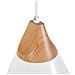 Lampadario A Forma Di Cono In Alluminio Bianco Albano - Foto miniatura 9