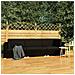 Set Divani Da Giardino 3 Pz Con Cuscini In Polyrattan Nero - Foto miniatura 1