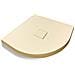 Piatto Doccia Mineral Marmo Resina Curvo Antiscivolo H4 Cm *** Misure : L80 X P80 X H4 Cm, Tinta : Beige - Foto miniatura 1