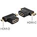 Adattatore Hdmi A Femmina - Hdmi C + Hdmi D Maschio - Foto miniatura 1