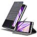 Custodia Compatibile Con Samsung Galaxy Xcover 4s In Grigio Nero - Coperchio Protettiva Con Chiusura Magnetica, Funzione Stand E Tasca Per Le Carte - Foto miniatura 1