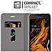 Custodia Compatibile Con Samsung Galaxy Xcover 4s In Grigio Nero - Coperchio Protettiva Con Chiusura Magnetica, Funzione Stand E Tasca Per Le Carte - Foto miniatura 3