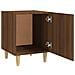Comodino Rovere Marrone In Legno Multistrato - Foto miniatura 4