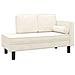 Divano Letto A 2 Posti Crema In Velluto - Foto miniatura 2