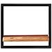Mensole Parete 2 Pz 40x24x35 Cm Legno Massello Acacia E Acciaio - Foto miniatura 2