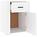 Comodino Bianco 50x36x60 Cm In Legno Ingegnerizzato - Foto miniatura 7