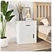Comodino Bianco 50x36x60 Cm In Legno Ingegnerizzato - Foto miniatura 1