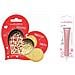 Kit Biscotti Con Cuore In Rilievo + Penna Per Cioccolato Rosa Pastello - Foto miniatura 1