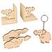 4 Decorazioni In Legno Per La Cameretta Dei Bambini - Elefante - Foto miniatura 1