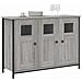 Credenza Grigio Sonoma 100x35x70 Cm In Legno Multistrato - Foto miniatura 3