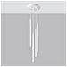 Sollux Lighting Lampada A Sospensione Pastelo 5p Bianco Sl.1175 - Moderno Lampade A Sospensione Bianco 110x25x25 Cm - Foto miniatura 2