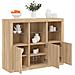 Credenze Con Luci Led 3 Pz Rovere Sonoma In Legno Multistrato - Foto miniatura 1