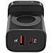 Caricatore Da Parete 22,5w Usb E Usb-c E Pad Magnetico Per Apple Watch, Nero - Foto miniatura 4