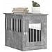 Gabbia Cani Arredamento Grigio Cemento 55x75x65cm Multistrato - Foto miniatura 3