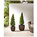 Set Di 3 Vasi Per Piante Berberis Rattan Sintetico 34/45 Cm Marrone Scuro - Foto miniatura 8